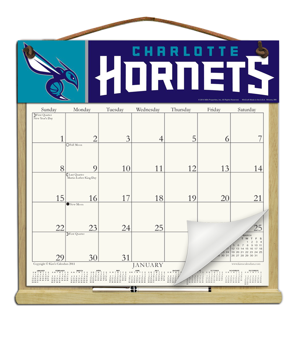 (image for) Charlotte Hornets Calendar Holder