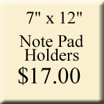 Traditional Note Pad Holders