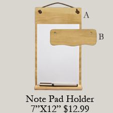 Note Pad Holders