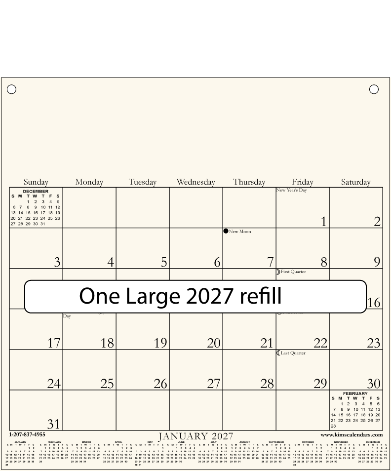 (image for) One Large 2027 Refill