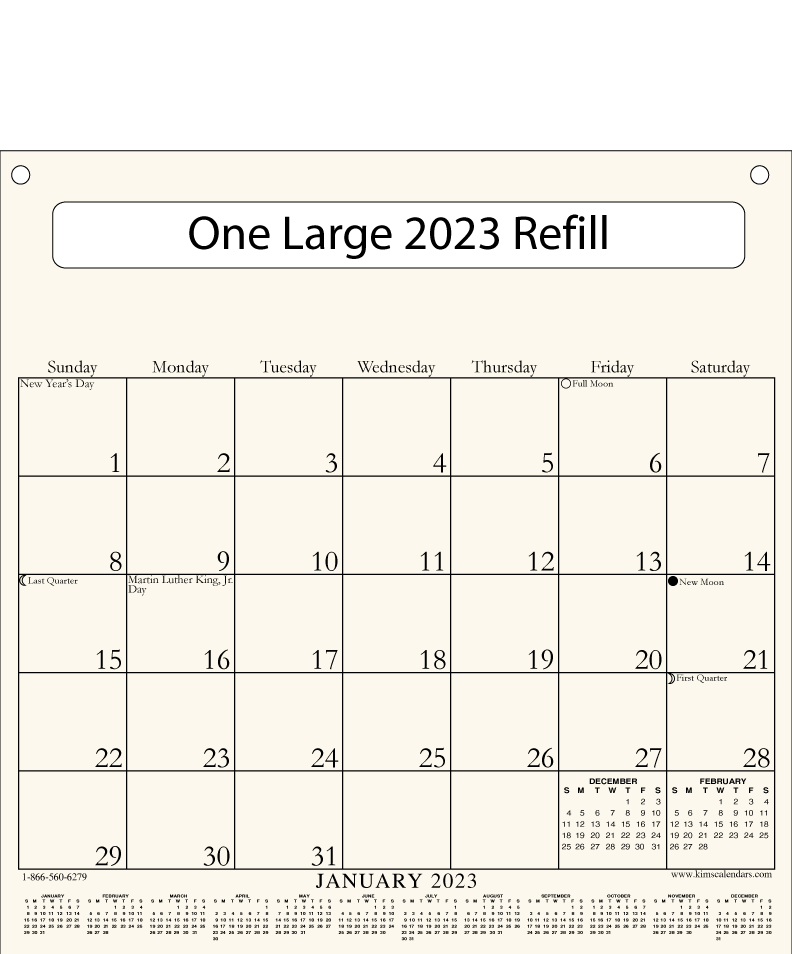 One Large 2023 Refill