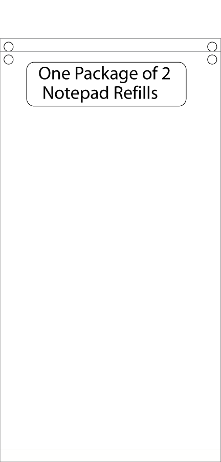 Two Packages of White Notepaper - $11.95