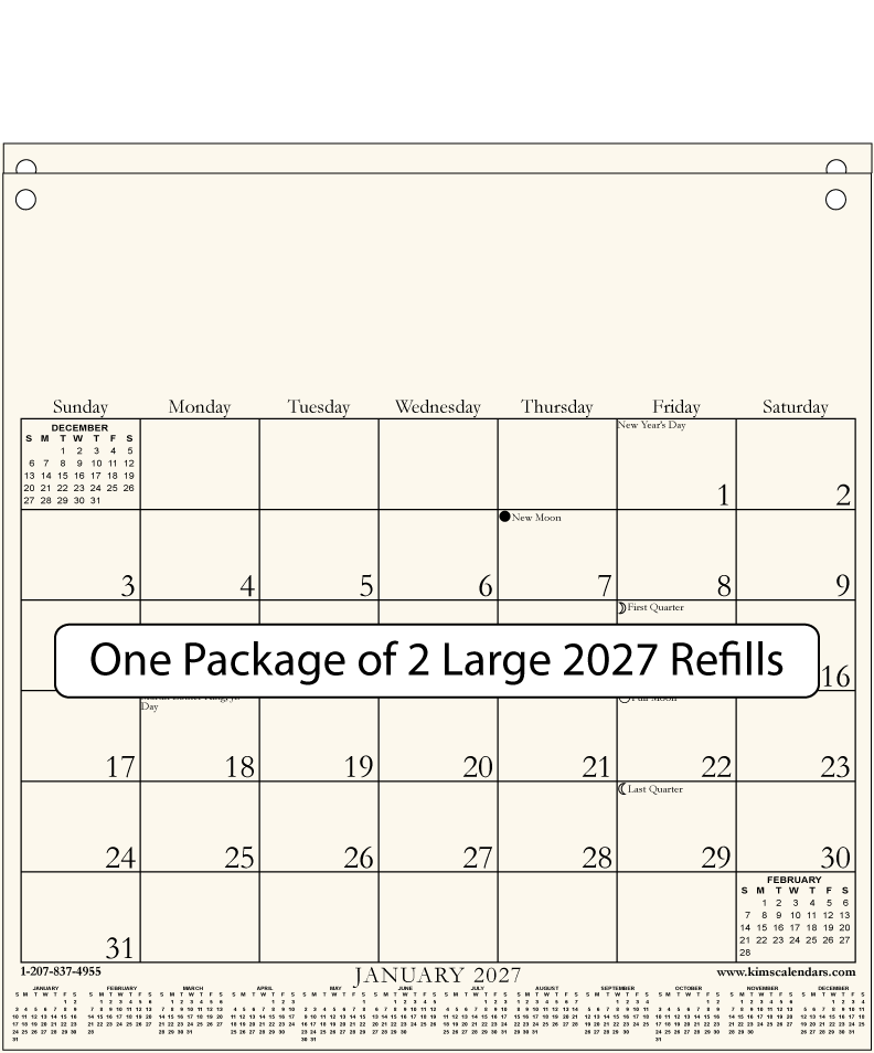 (image for) Package of Two Large 2027 Refills