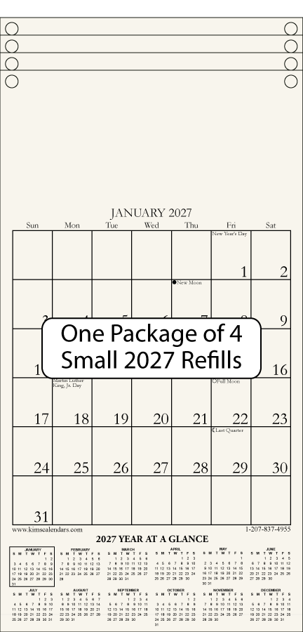 (image for) A Package of Four Small 2027 Refills