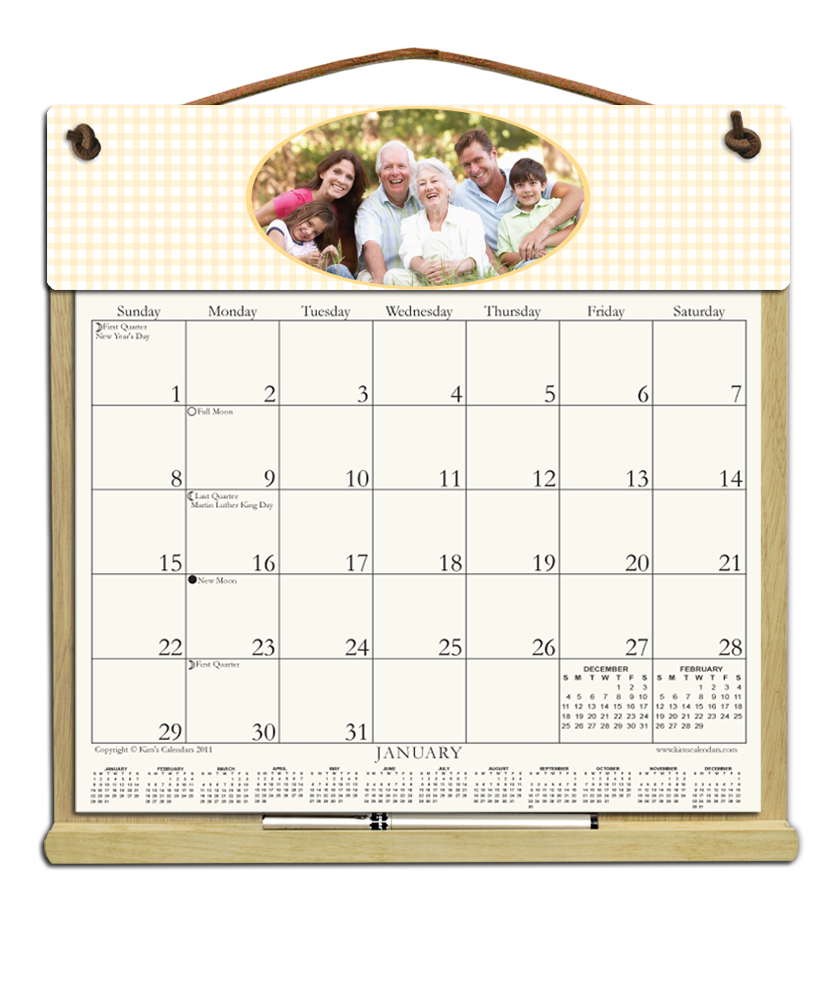 (image for) Custom Large Calendar Holder - $29.95