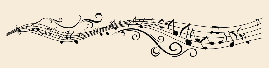 (image for) Large Musical Notes Top