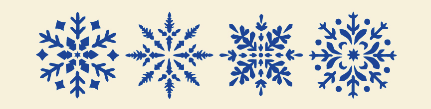 (image for) Large 4 Snowflakes Top
