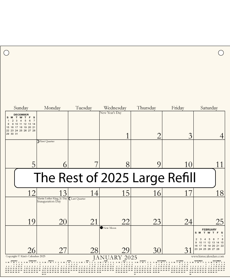 The Rest of 2025 Large Refill (image for) The Rest of 2025 Large Refill