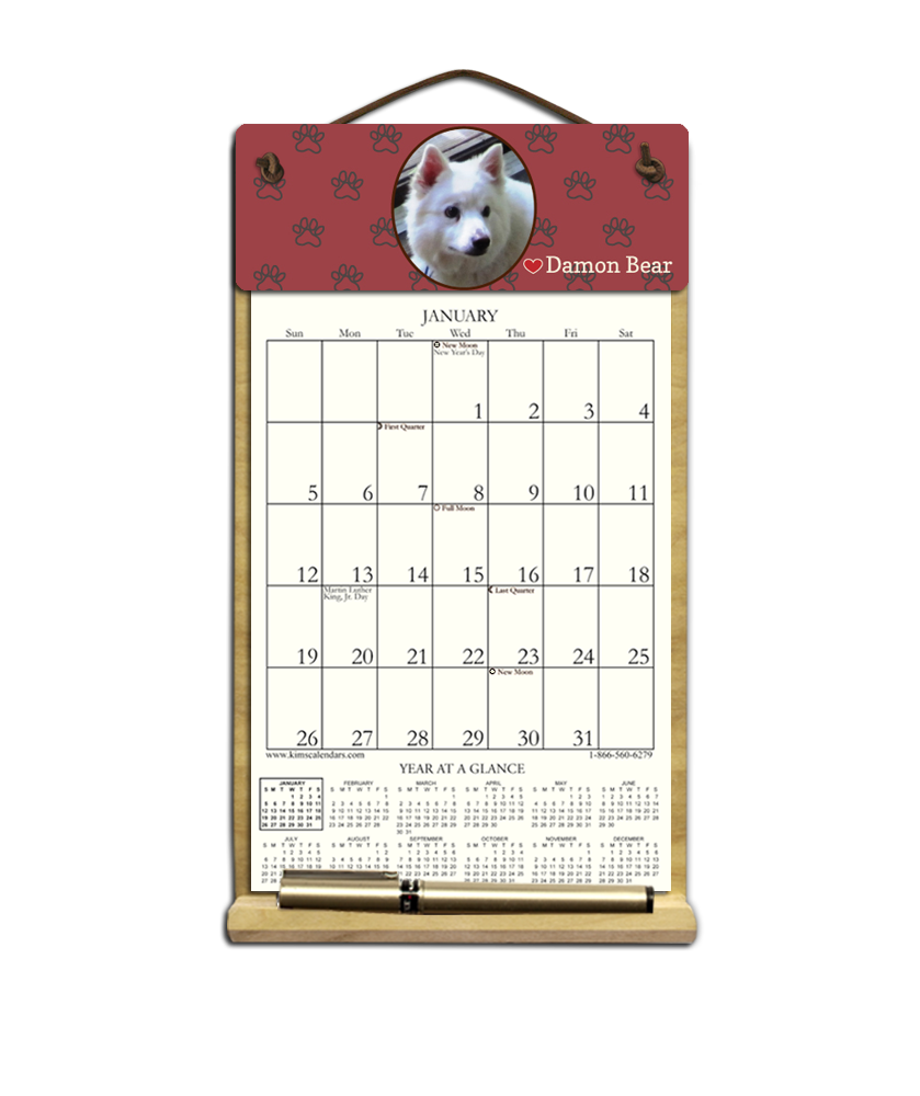 Custom Small Calendar Holder - $19.95