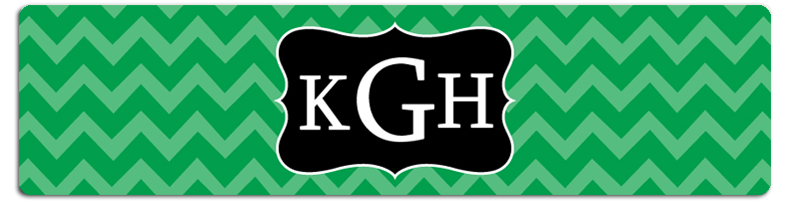 Large Monogram Black & Green-CT