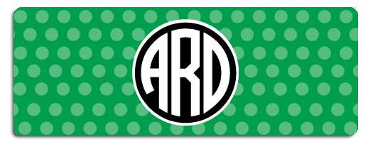 Small Monogram Black & Green-DC