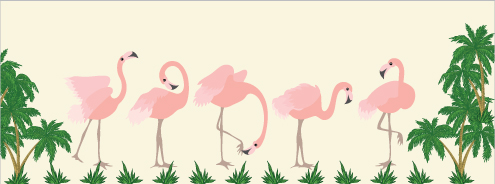 Small Flamingos Holder