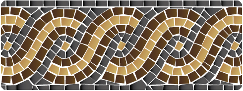 (image for) Notepad-Black, Brown & Beige Mosaic