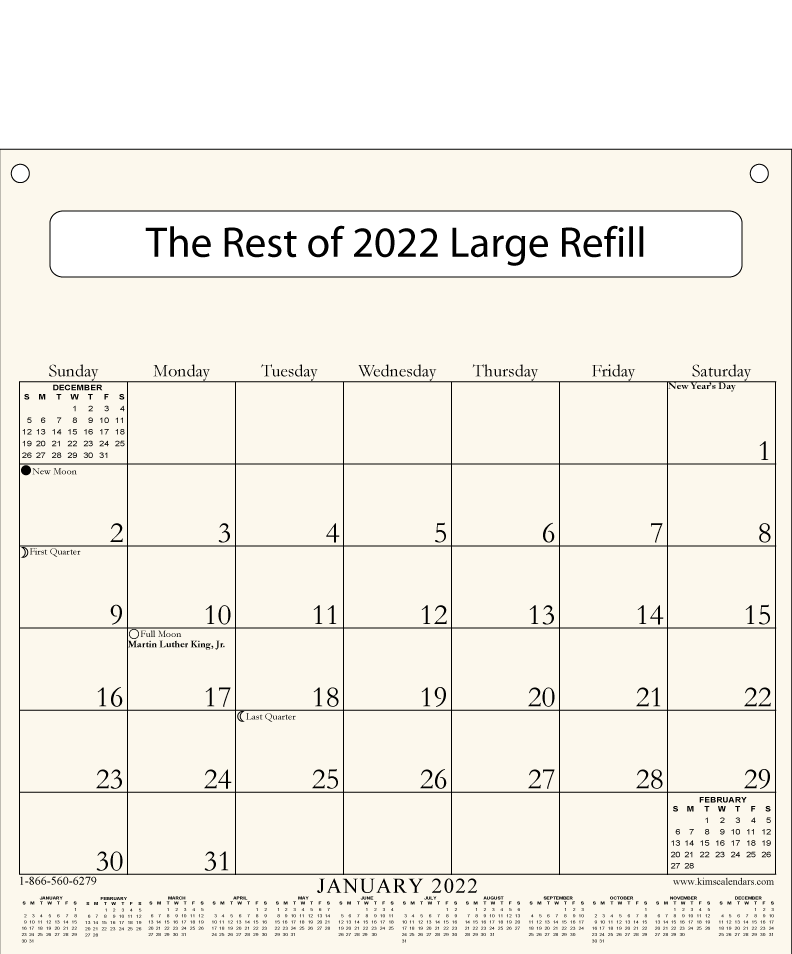 The Rest of 2022 Large Refill